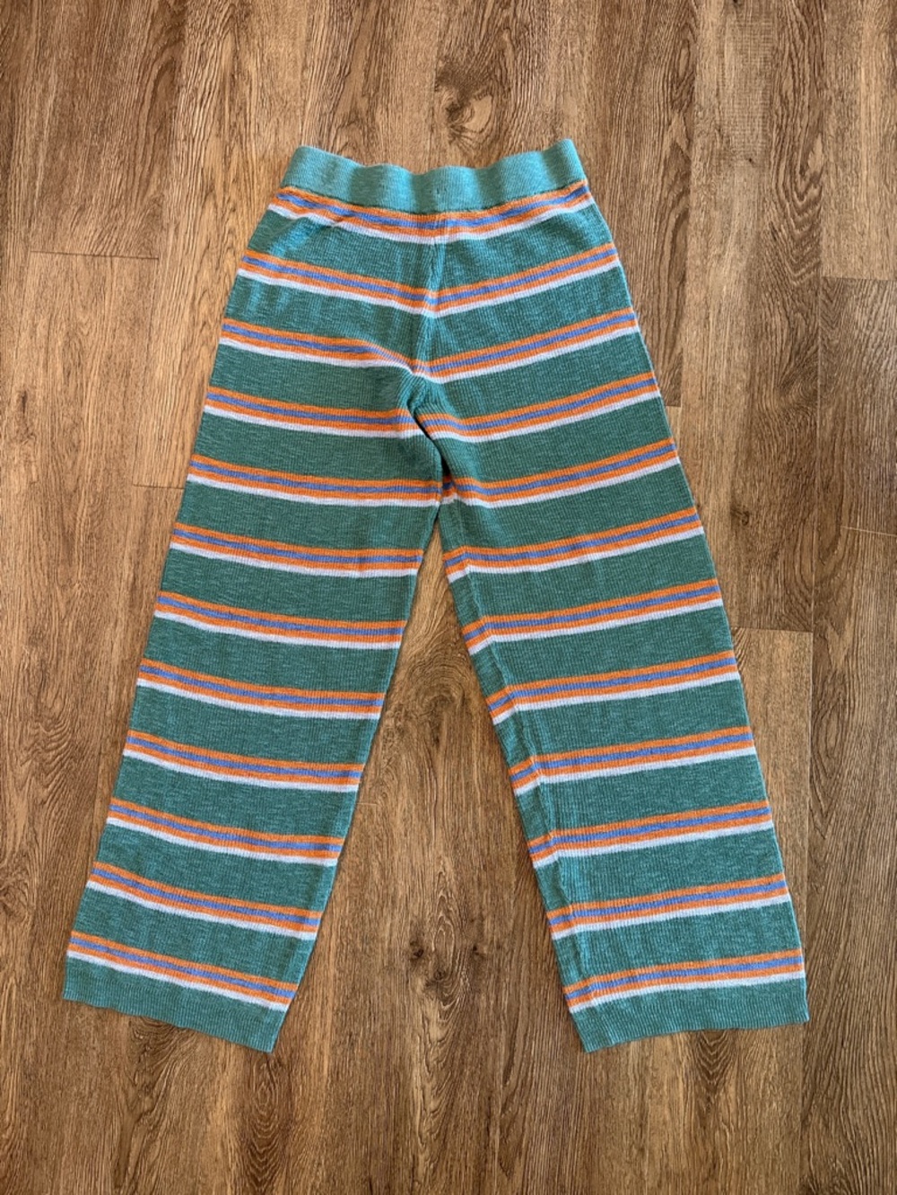 Free People beach cover knit pants, striped